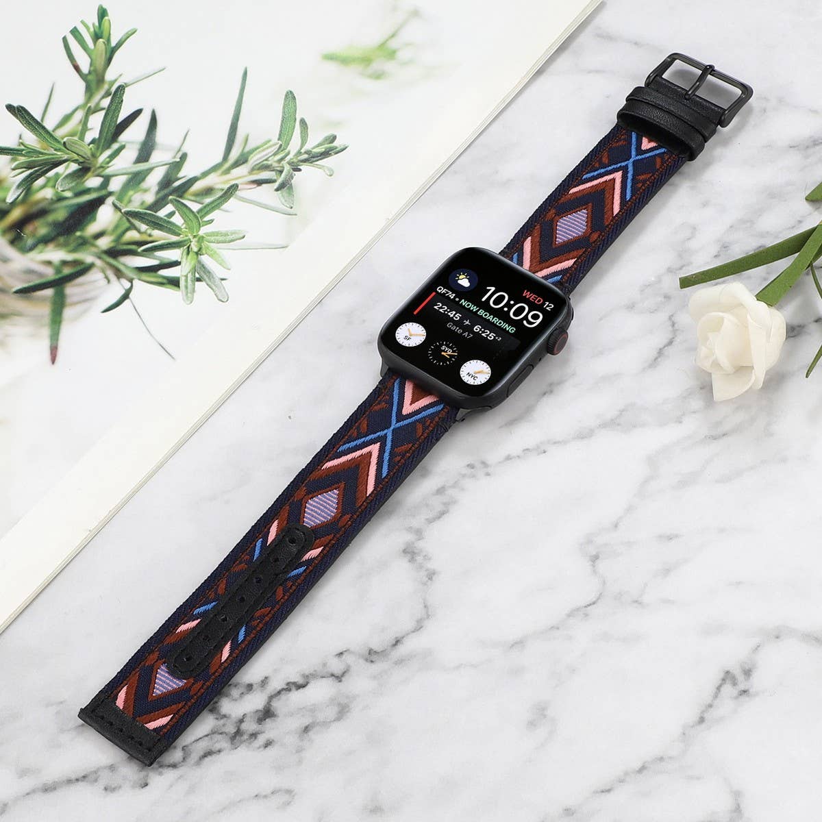 APPLE WATCH/IWATCH9 ETHNIC STYLE LEATHER STRAP_CWWW0059