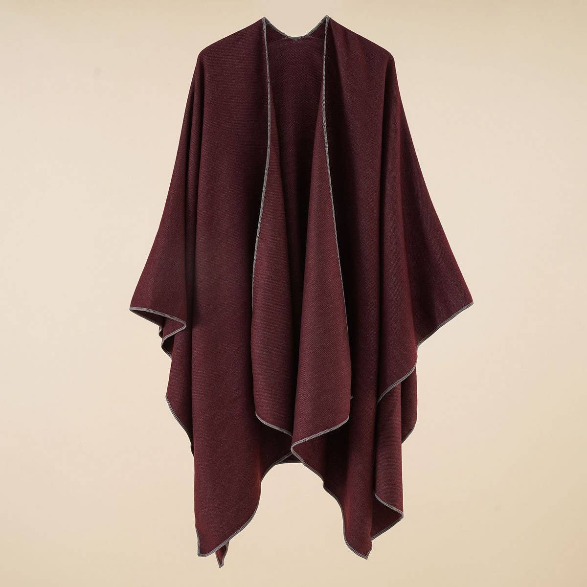 WARM CAPE SIMPLE SOLID COLOR FASHIONABLE SHAWL