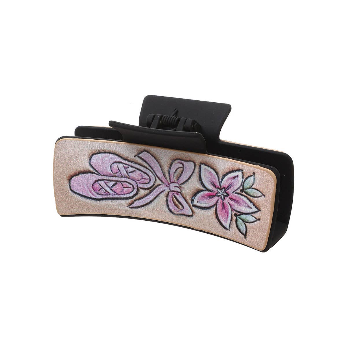 WESTERN STYLE LETTER BOW LEATHER HAIR CLAW CLIPS