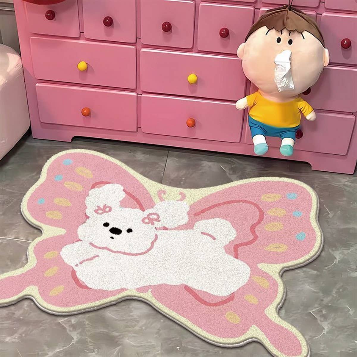 Soft Cake Floor Mat, Bedroom Bathroom Decor Rug_CWMM7507