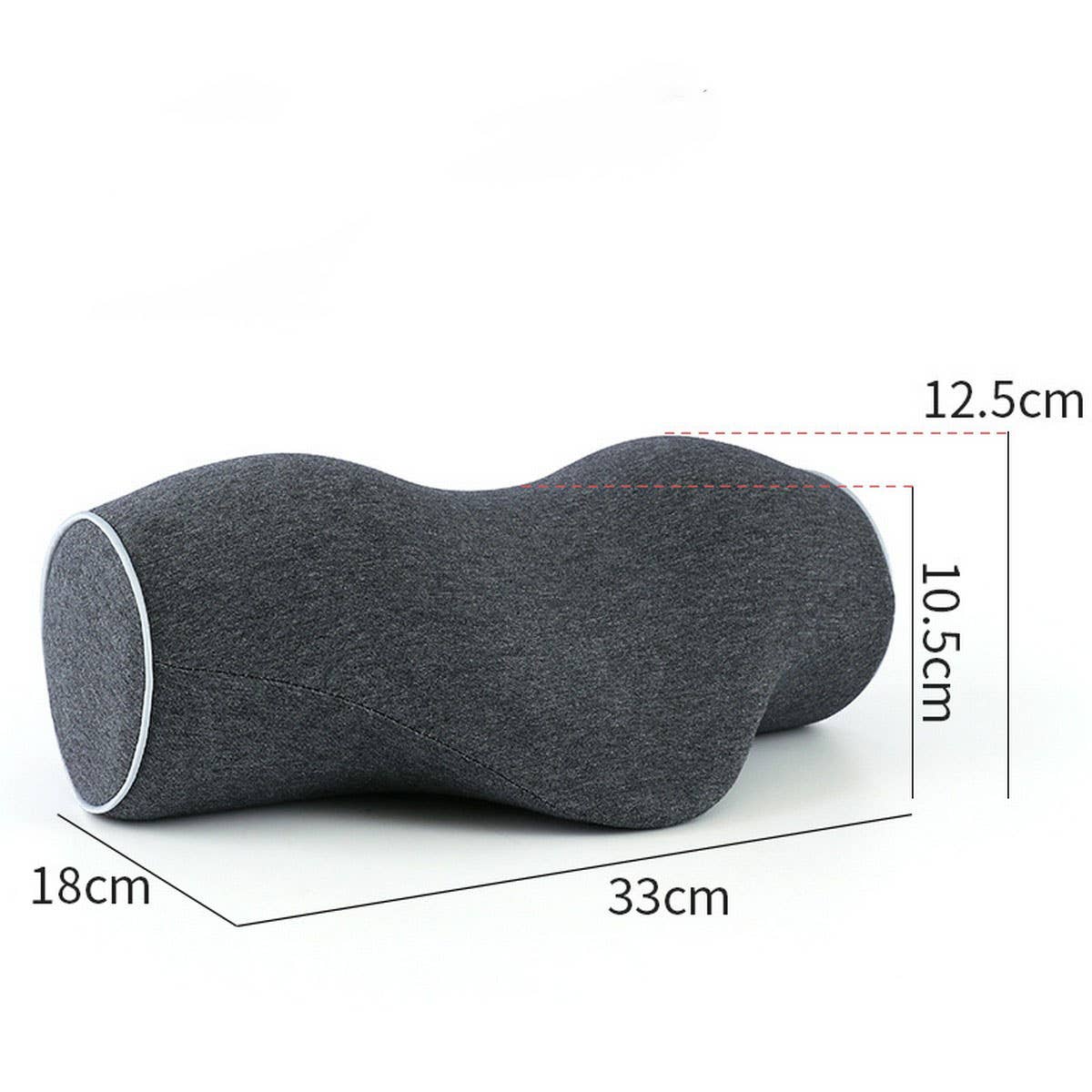 Ergonomic Cervical Traction Pillow, PU Memory Foam