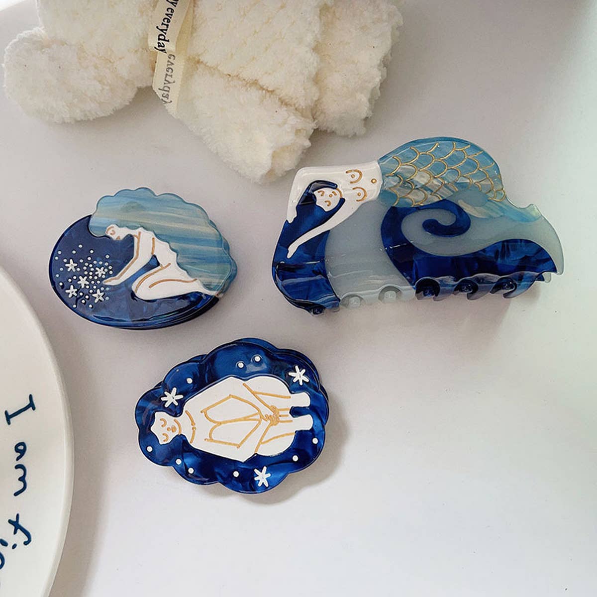 Mermaid Planet Hair Claw - Dreamy Cute Girl Clip_CWAHA1339