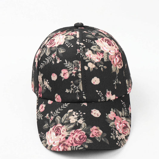 Floral Baseball Cap - Women's Boho Print CWAH1143