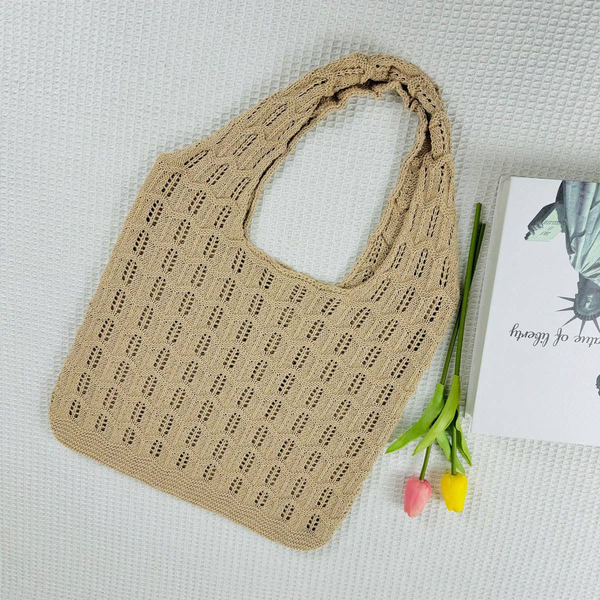 CWAB5066_NEW LARGE CAPACITY KNITTED BAG HOLLOW WOVEN BAG