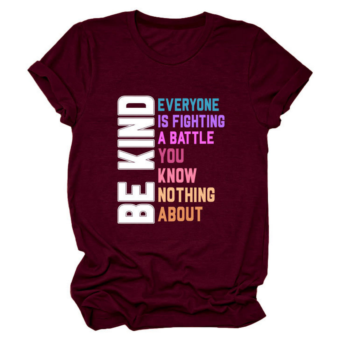 Trendy Women¡¯s Tee with Kindness Slogan