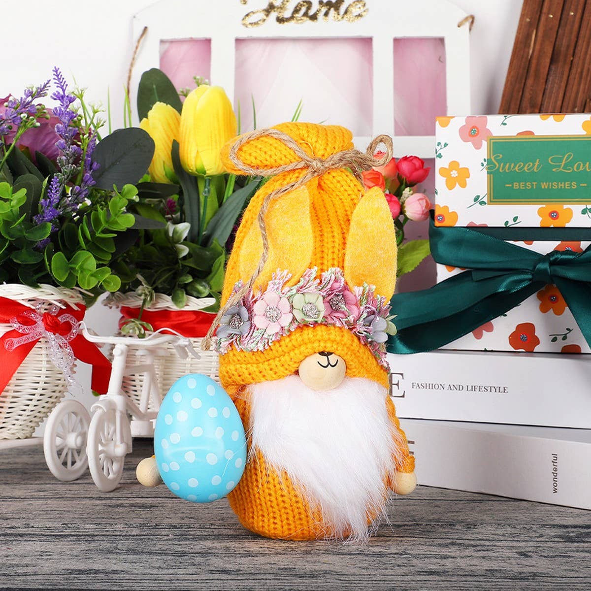 EASTER RUDOLPH CARROT BUNNY DOLL ORNAMENTS