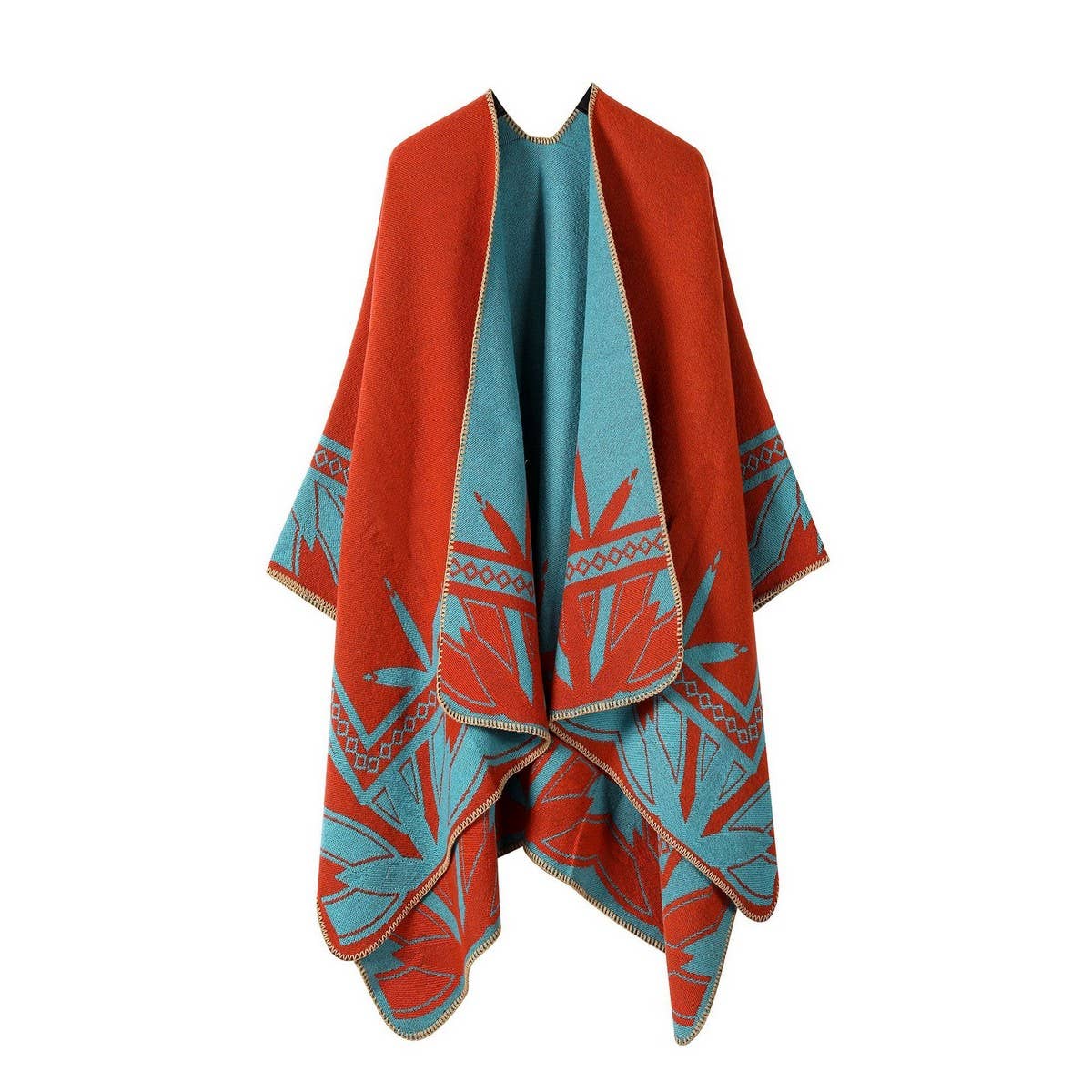 WEAR A FAUX CASHMERE CAPE SCARF SHAWL