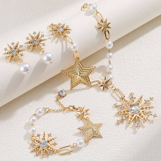 TEMPERAMENT SIX-POINTED STAR DIAMOND FASHION SUIT