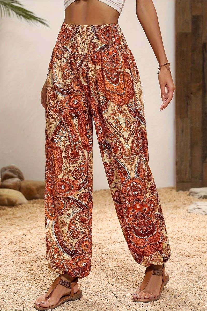 CWBLP1816_SUMMER COMFORTABLE CASUAL HIGH WAIST TROUSERS