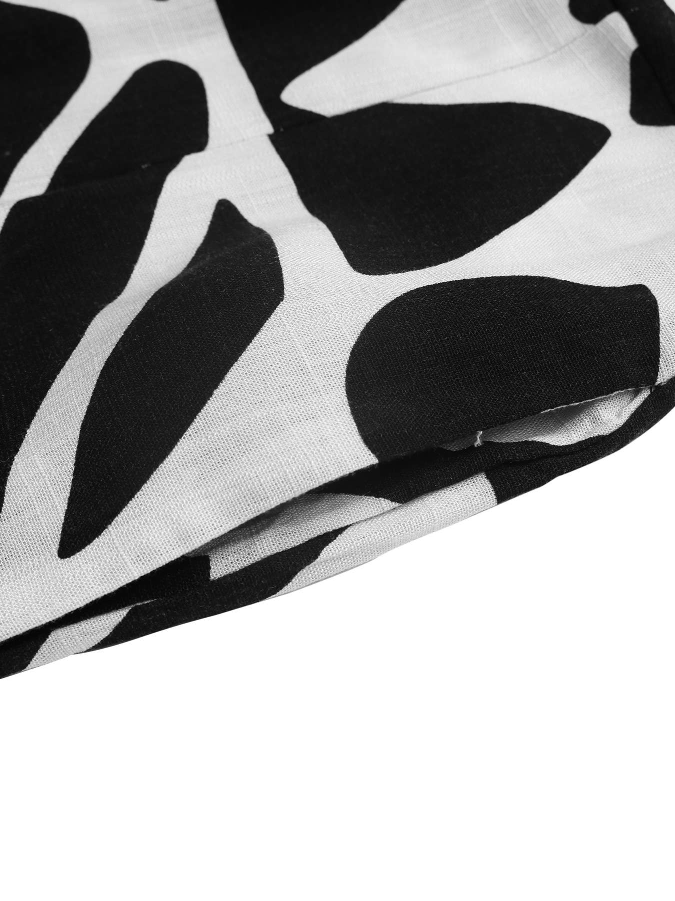 V-neck commuter sleeveless printed jumpsuit