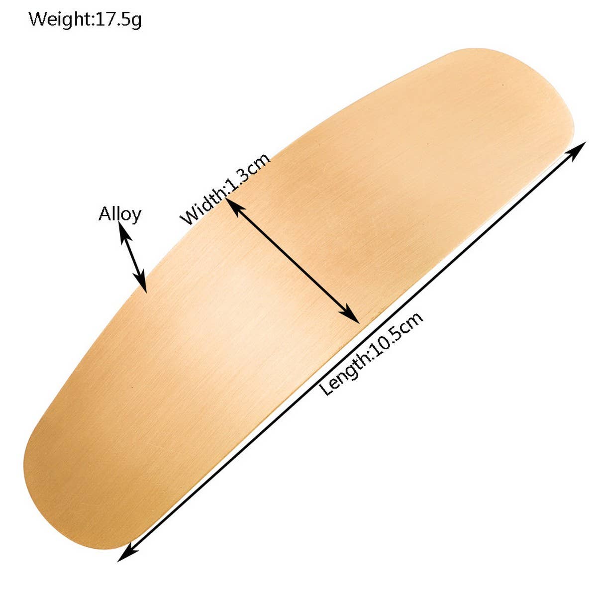 Minimalist Geometric Metal Spring Hair Clip