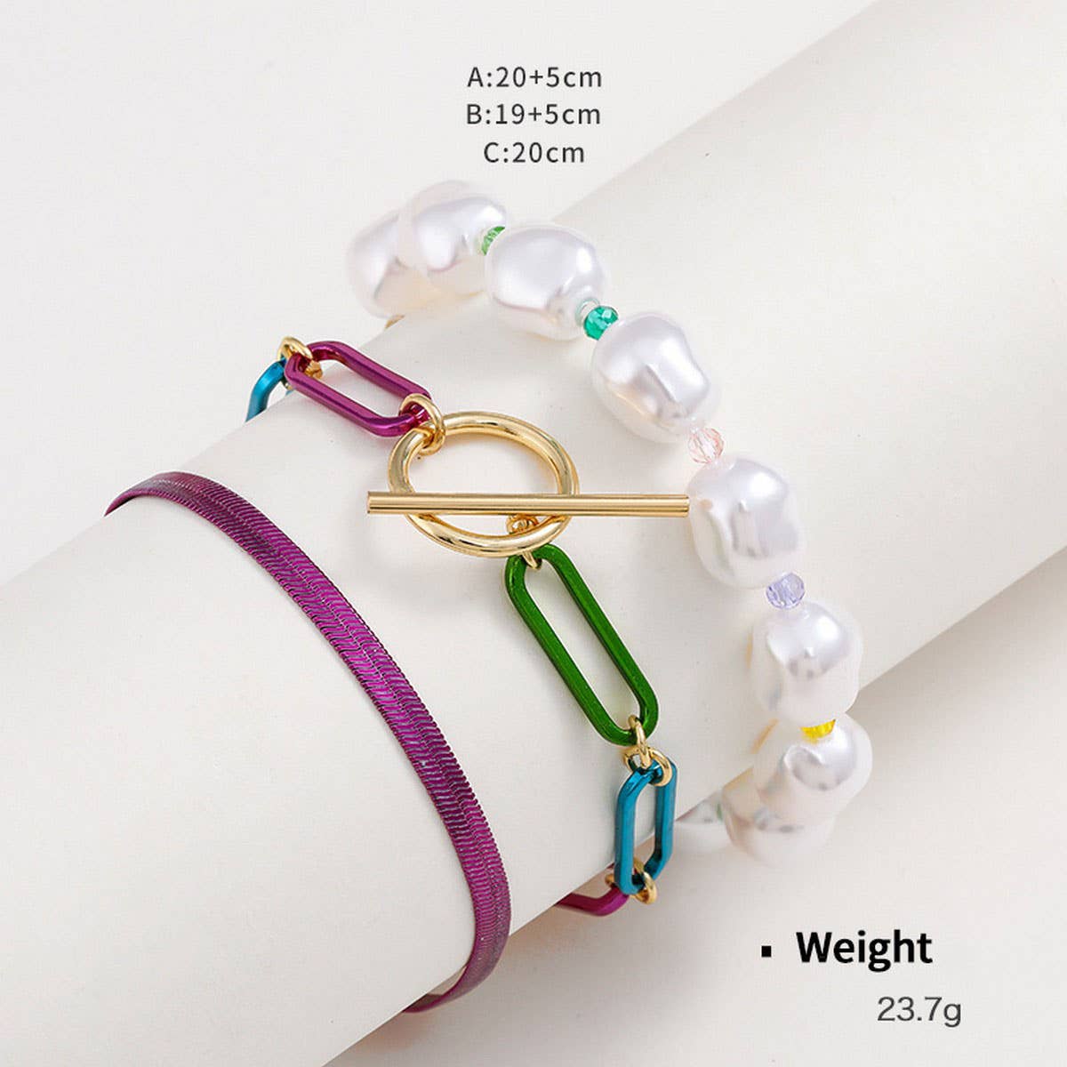 FASHIONABLE TASSEL EARRINGS AND STACKING BRACELETS