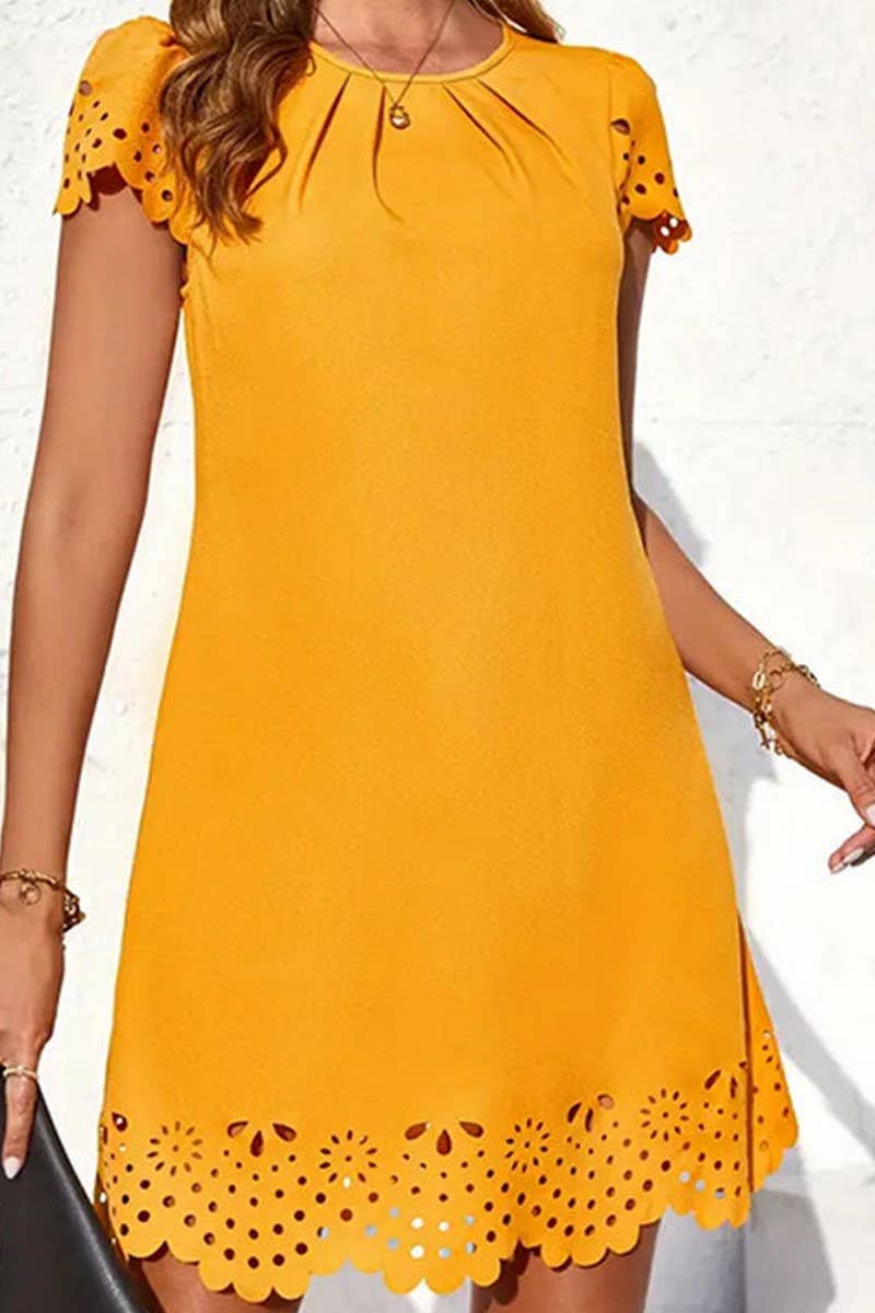 CWDSD3715_BURNISHED HIGH WAISTED SOLID COLOR DRESS