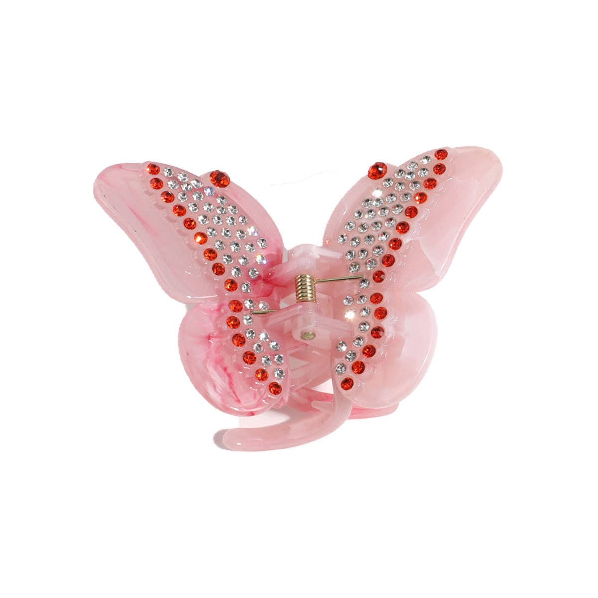 Elegant Butterfly Hair Claw, Gradient Rhinestone