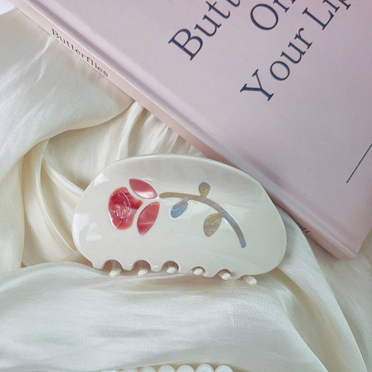 HIGH-QUALITY ROSE FLOWER SPLICING HAIR CLIP_CWAHA1345