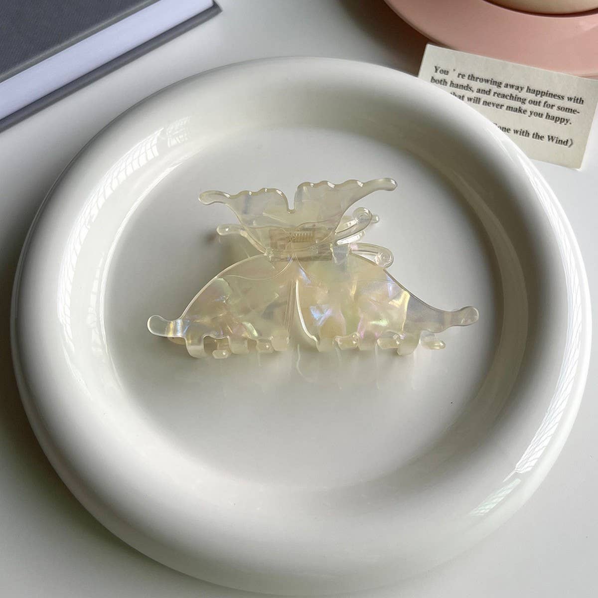 Butterfly Acetate Large Hair Claw Clip for Women_CWAHA5775