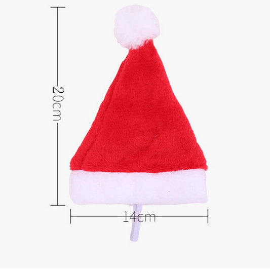 CWAH4068_CHRISTMAS PET DECORATION SUPPLIES PLUSH HAT SET