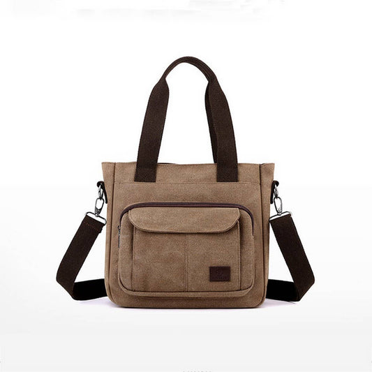 RETRO CASUAL CANVAS SHOULDER MESSENGER BAG_CWAB3483