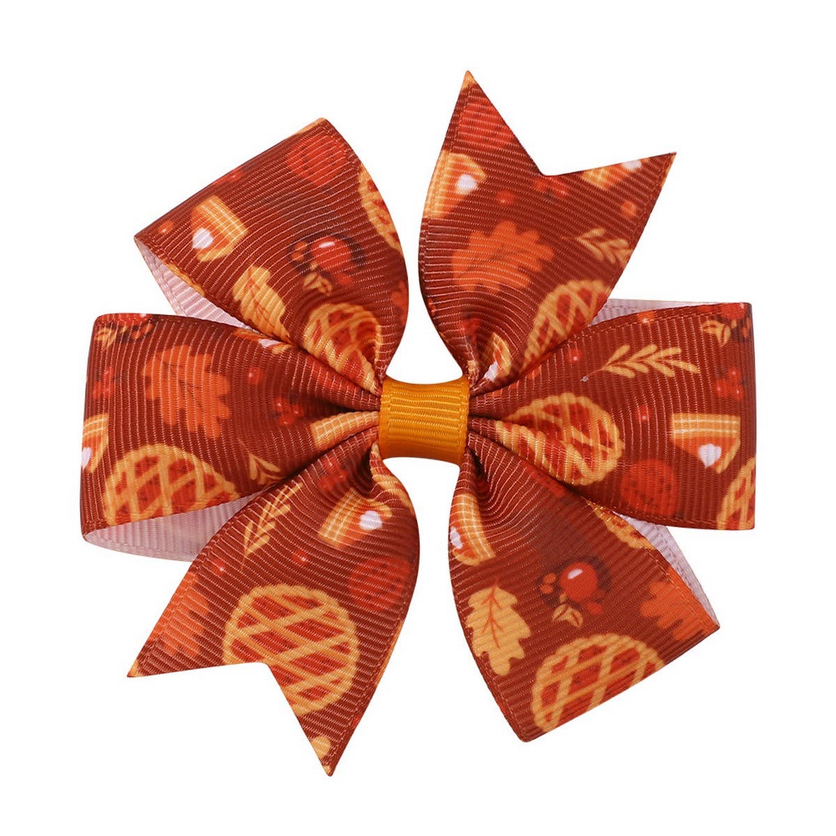 Thanksgiving Turkey Pumpkin Tail Hair Clip
