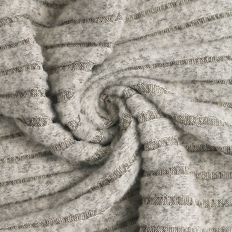 Solid-color striped V-neck jumpsuit