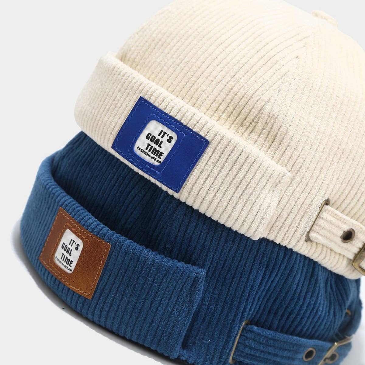 CWAH3159_VINTAGE LABEL LETTER SHORT BRIM BERET