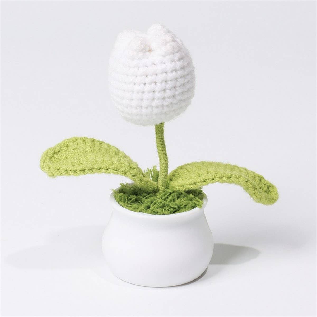 CWMM9284_TEACHER'S DAY HANDMADE CROCHETED TULIP POT