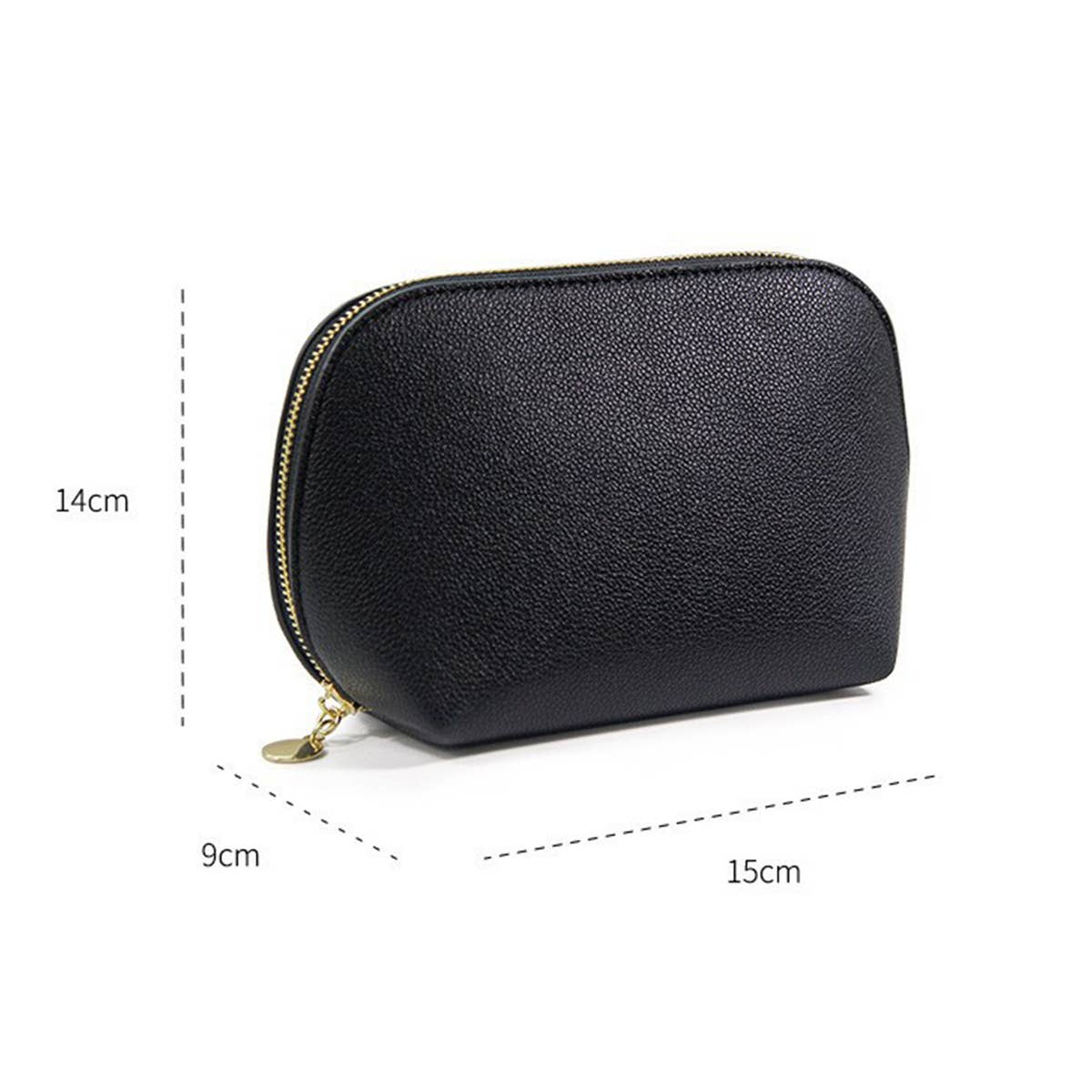 TRAVEL PORTABLE SOLID COLOR SHELL COSMETIC BAG_CWAB1098