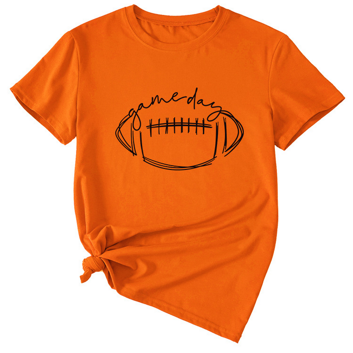 Women??¢s Casual Tee with Fun Football Print_CWDSD8368