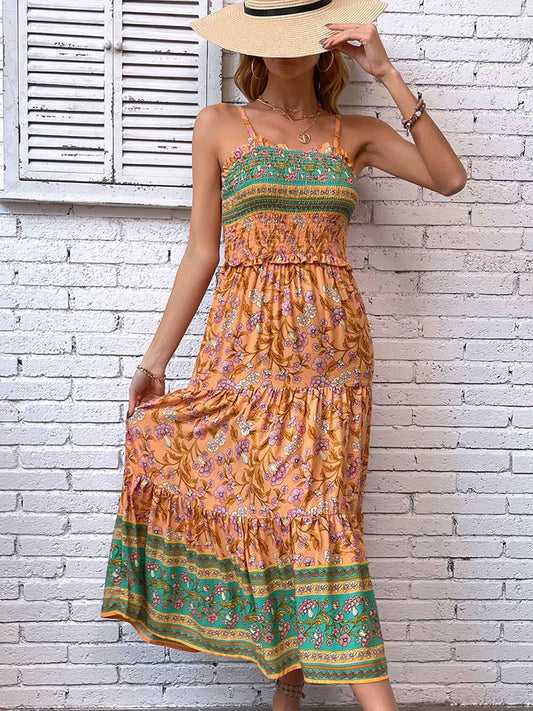Ethnic style halter dress