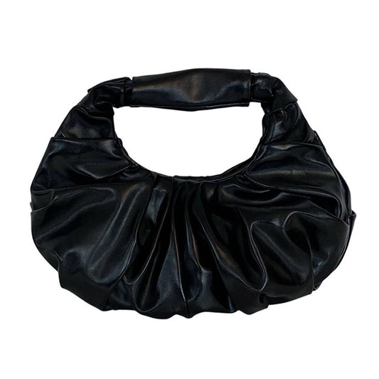 Fashionable individual versatile pleated handbag