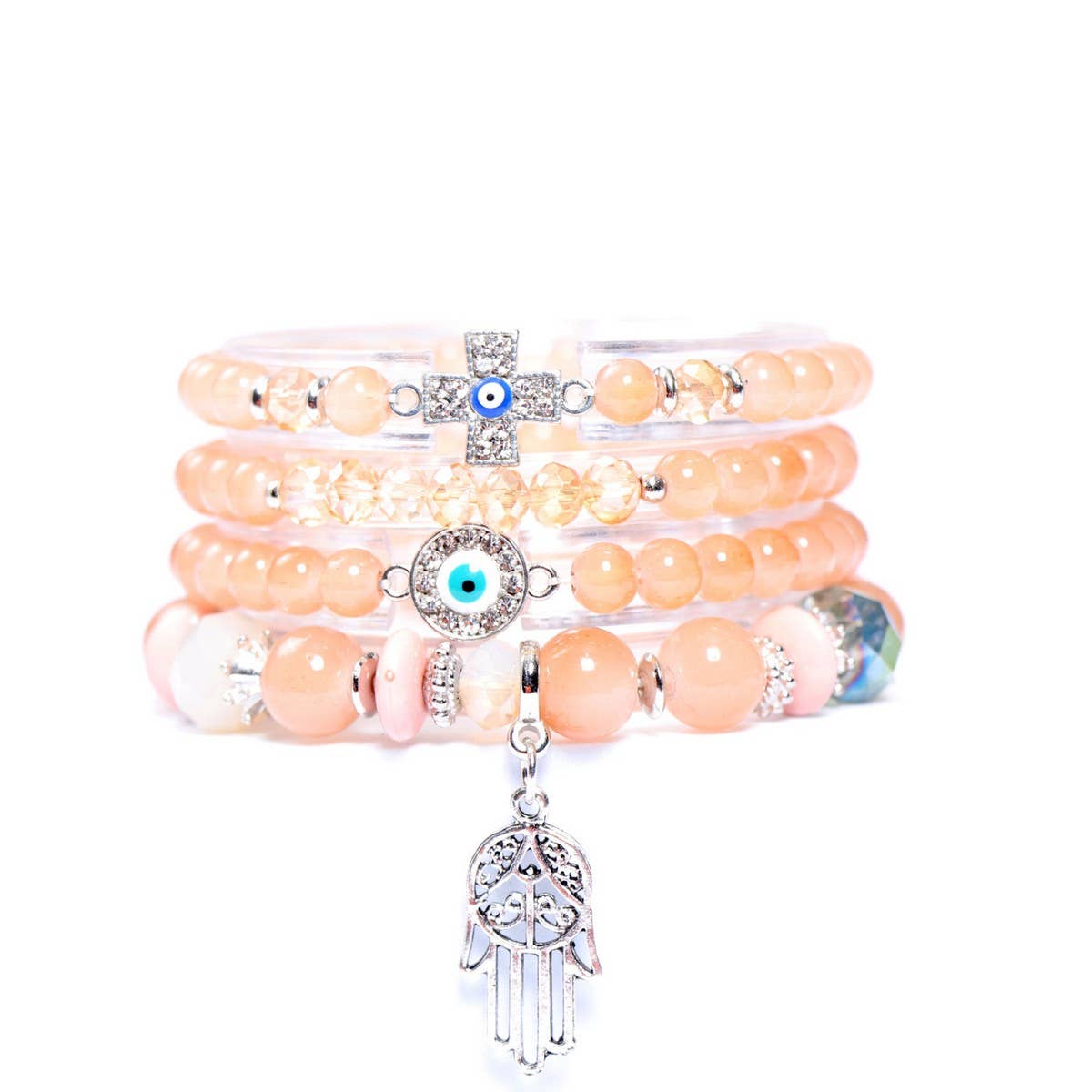 BOHEMIAN FASHION BEADED CREATIVE ELASTIC BRACELET_CWASC0698