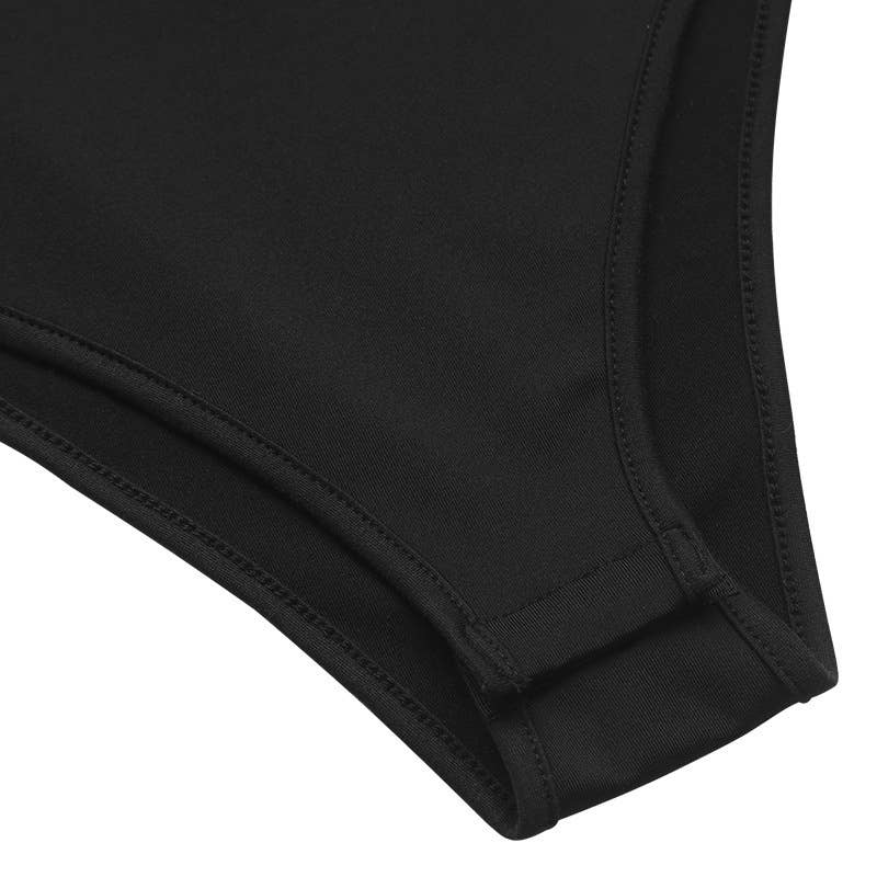 Solid-color knotted round-neck jumpsuit