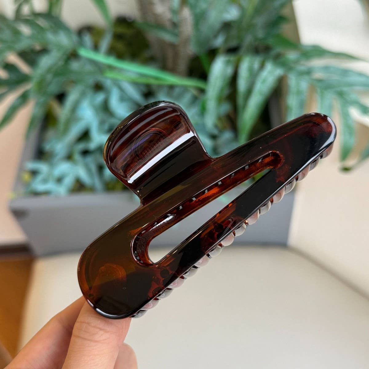 CWAHA4557_HOLLOW WATER DROP BUTTERFLY BUCKLE HAIRPIN