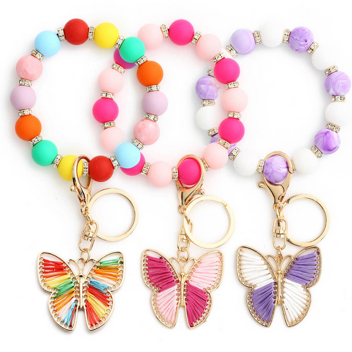 FASHION BRACELET BUTTERFLY PENDANT KEYCHAIN_CWMM1306