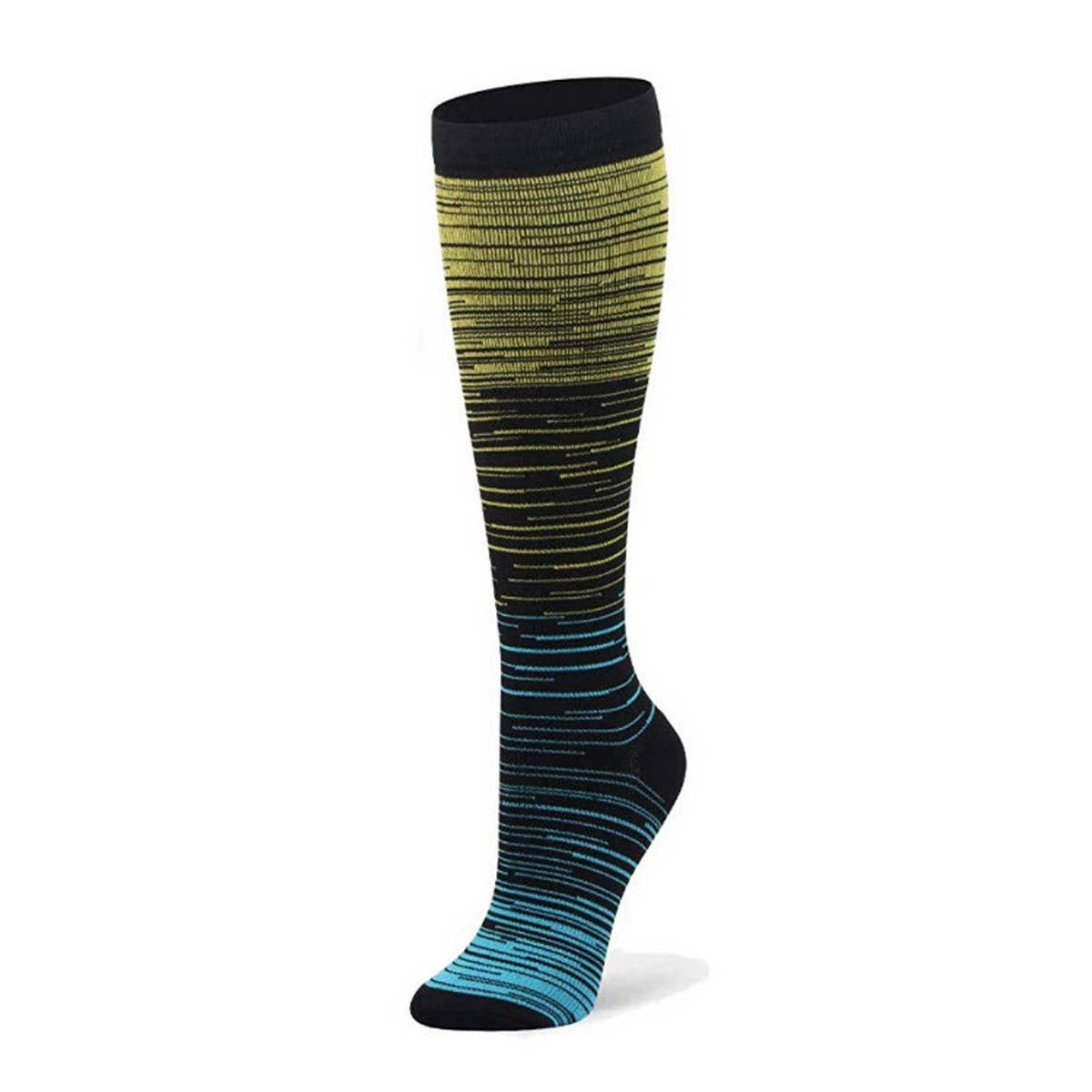 NEW GRADIENT MIXED COLOR COMPRESSION SOCKS