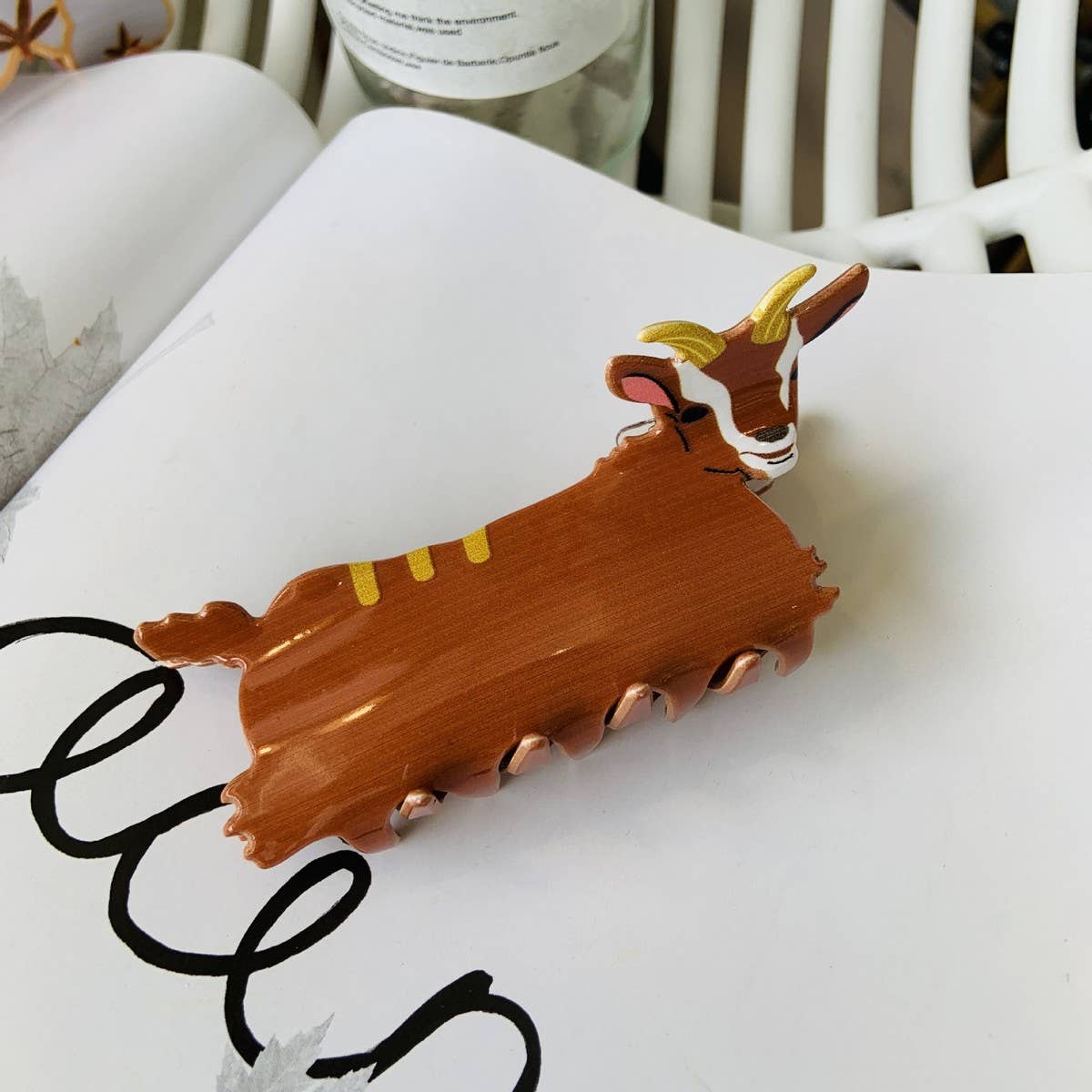 Acrylic Animal Hair Claw Clip, Farm & Fall Theme_CWASC1582