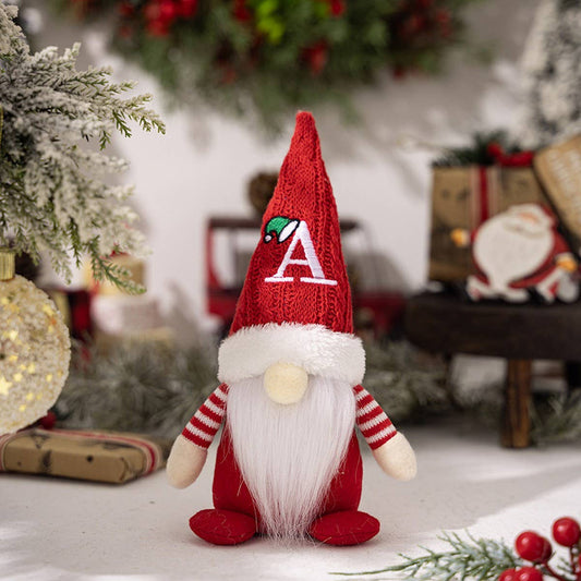 CWMM10338_CHRISTMAS KNITTED HAT GNOME RUDOLPH ORNAMENT