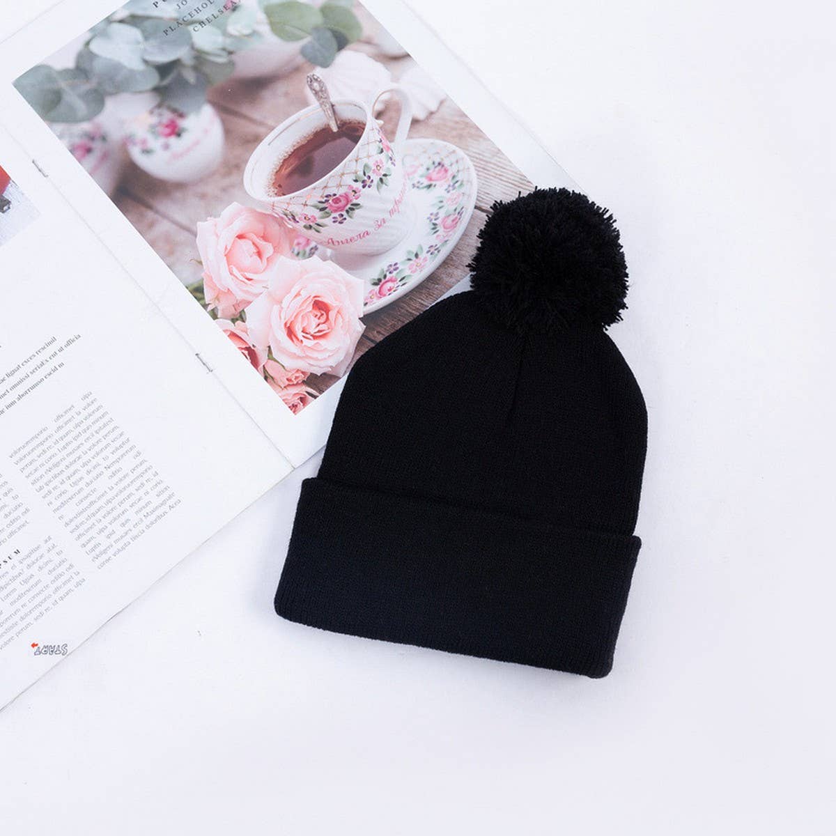 CWAH04347_KIDS SOLID COLOR KNIT BEANIE HAT