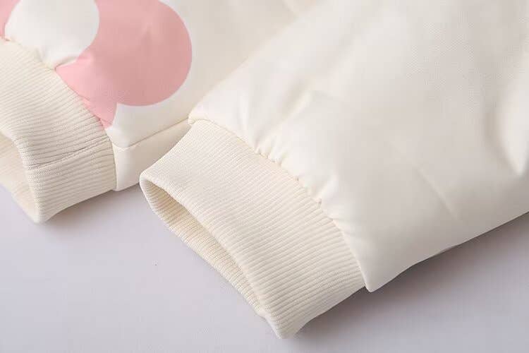 STYLISH PRINTED STAND-UP COLLAR PADDED JACKET