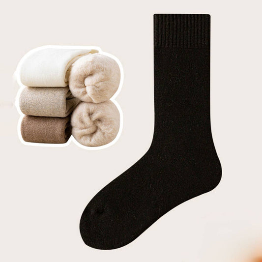 Thermal Fleece-Lined Crew Socks for Women, Winter
