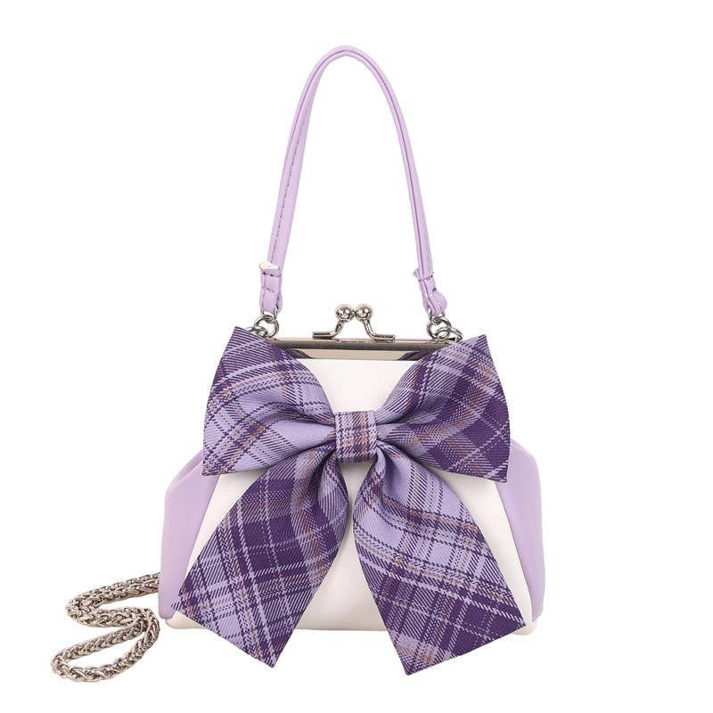 Bow tie stylish versatile clip-on crossbody bag