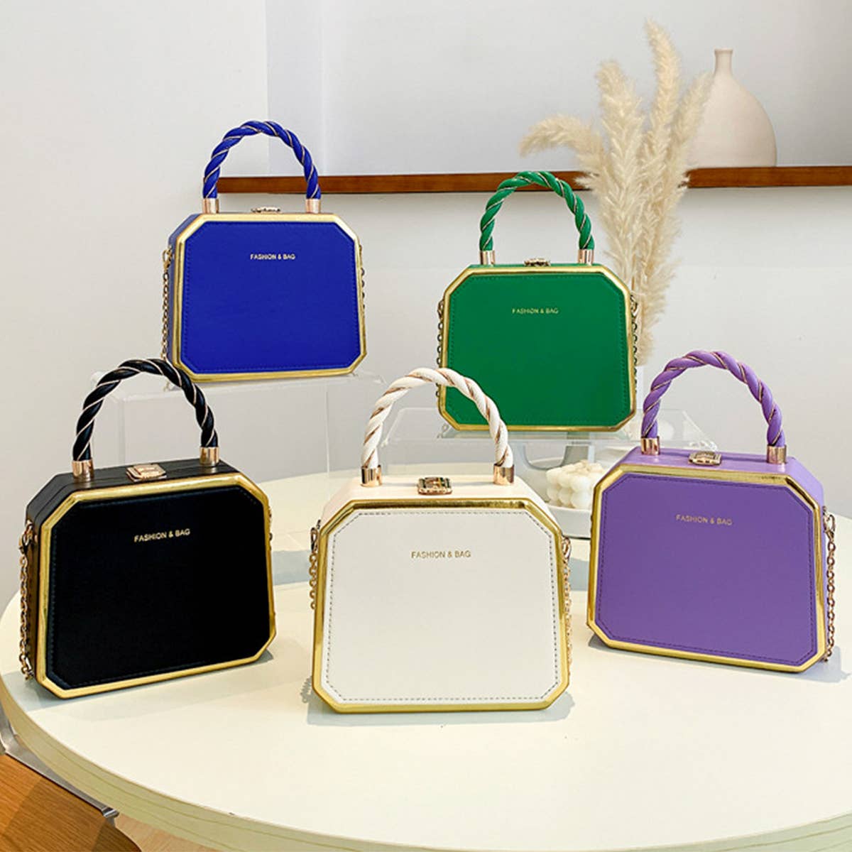 FASHIONABLE CHAIN DINNER BAG_CWAB1573