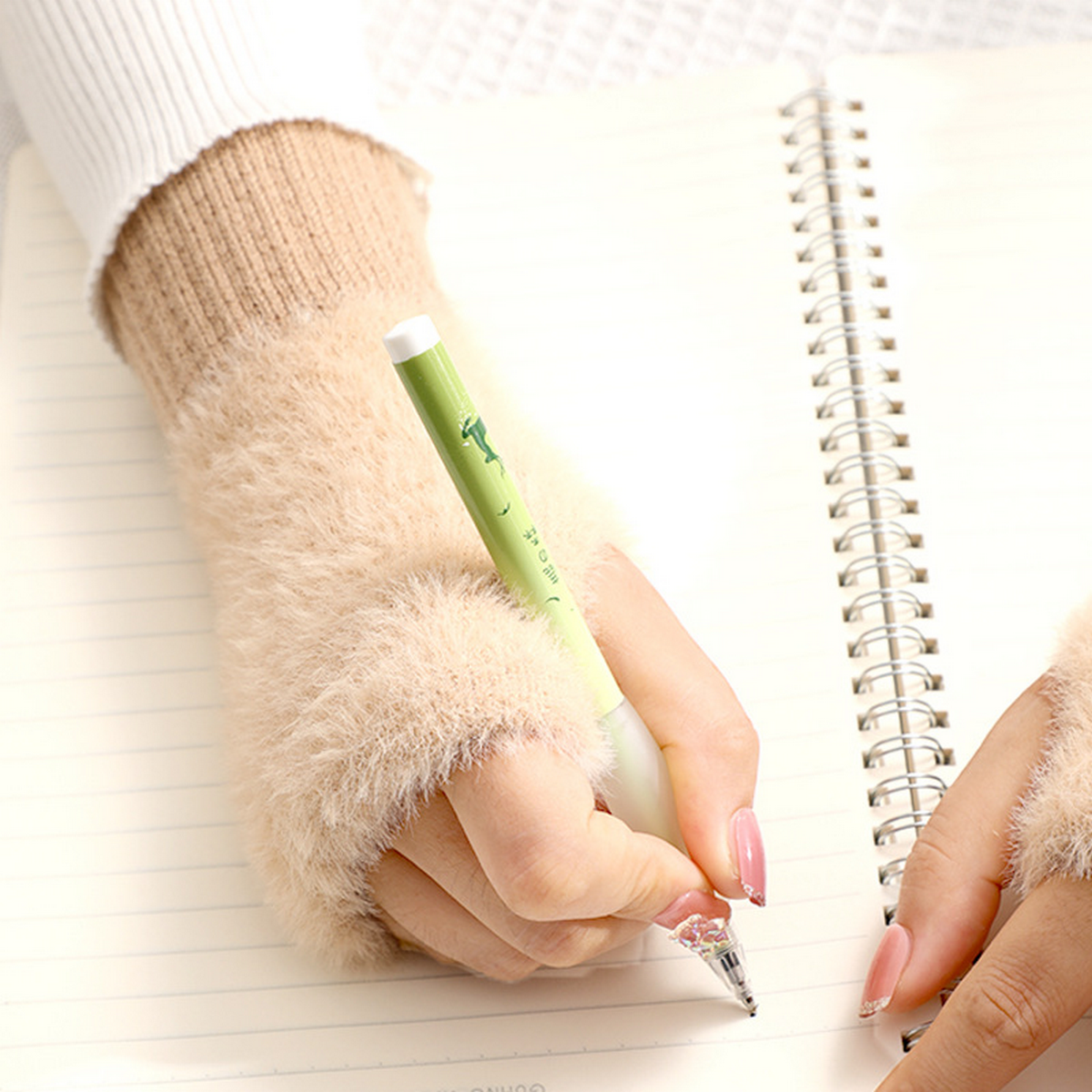 Women??¢s Long Fingerless Knit Gloves Touchscreen_CWAG0520