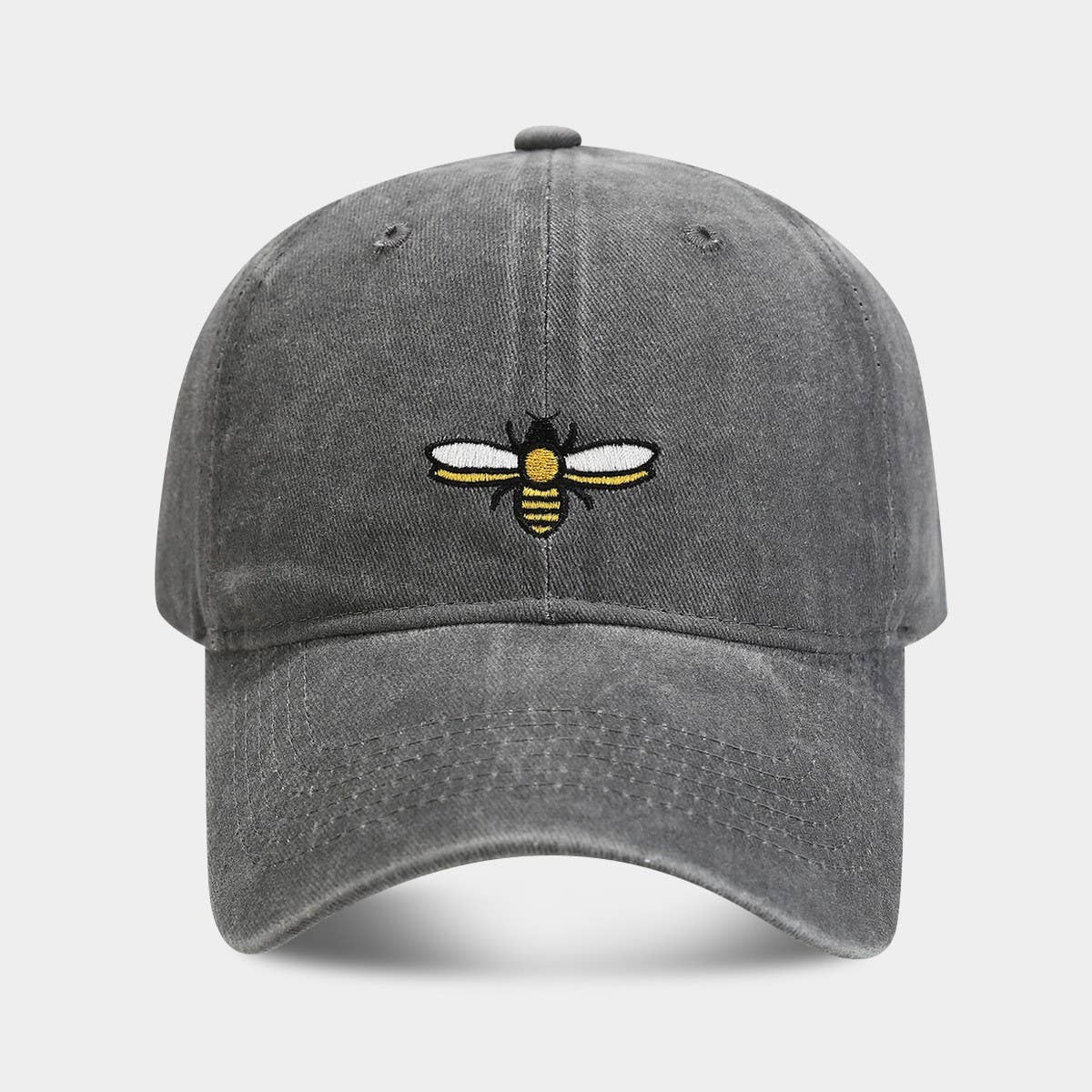 Bee Embroidery Baseball Cap -  Outdoor Sun Hat CWAH2020