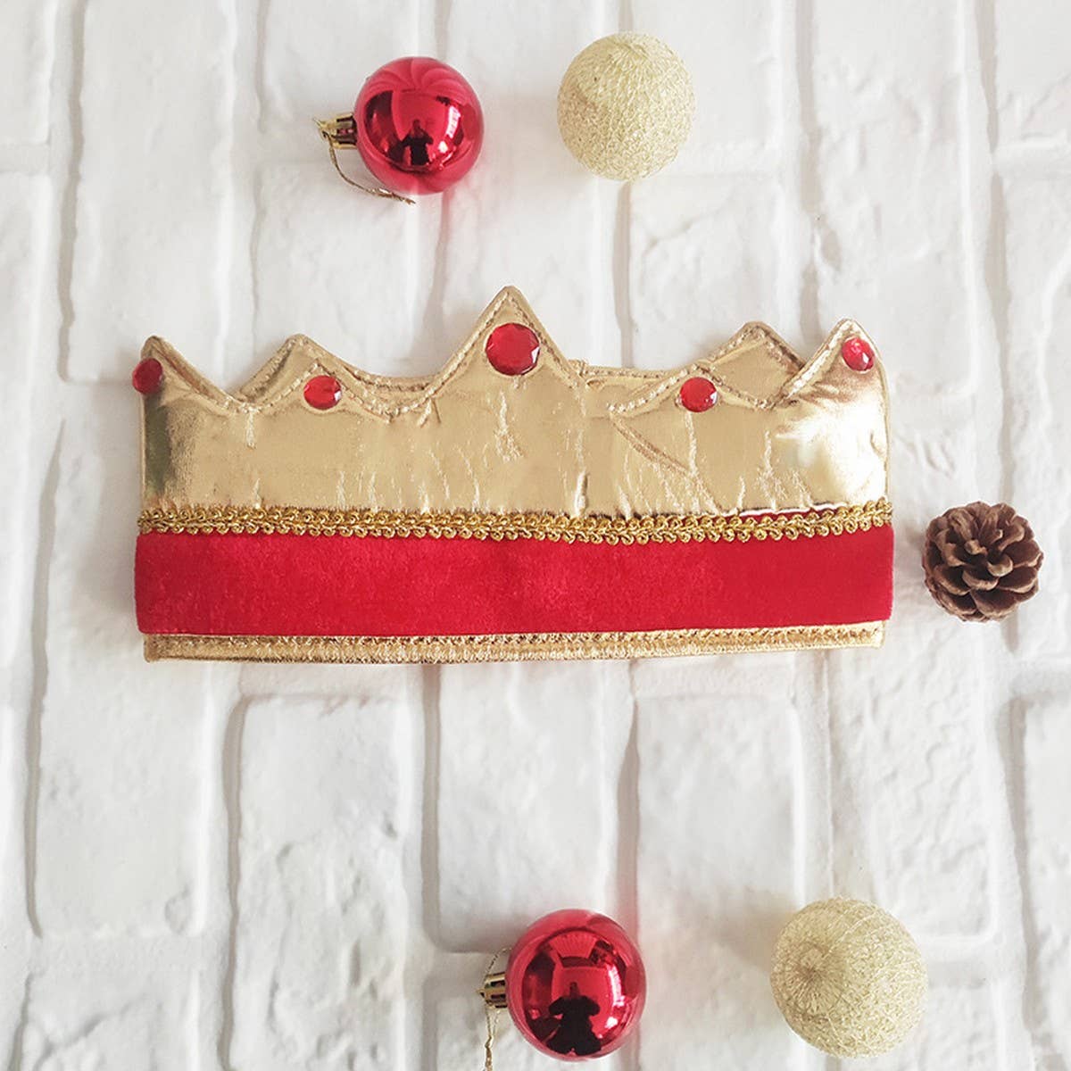 CWMM9625_THEATER PRINCE KING HAT BALL CROWN BIRTHDAY HAT