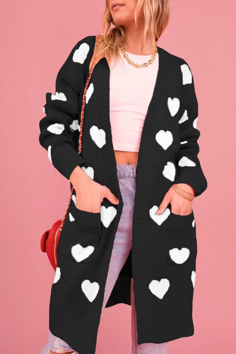 CWOCAL1822_AUTUMN WINTER LOVE LONG SLEEVE SWEATER CARDIGAN