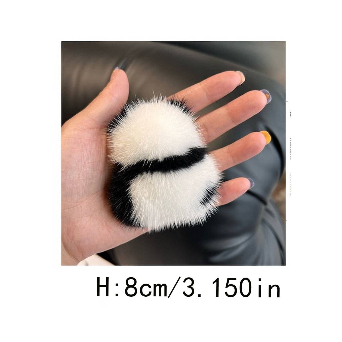 CWMM10415_CUTE PANDA KEYCHAIN PLUSH BAG CHARM