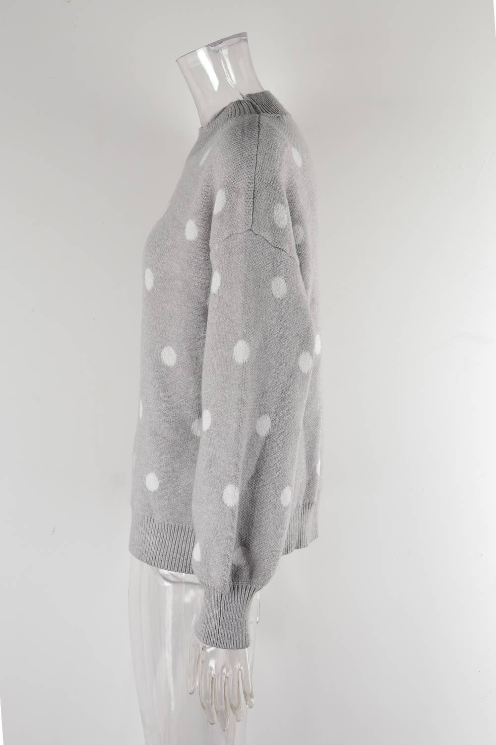 SWEATER KNIT SWEATER POLKA DOT PULLOVER SWEATER