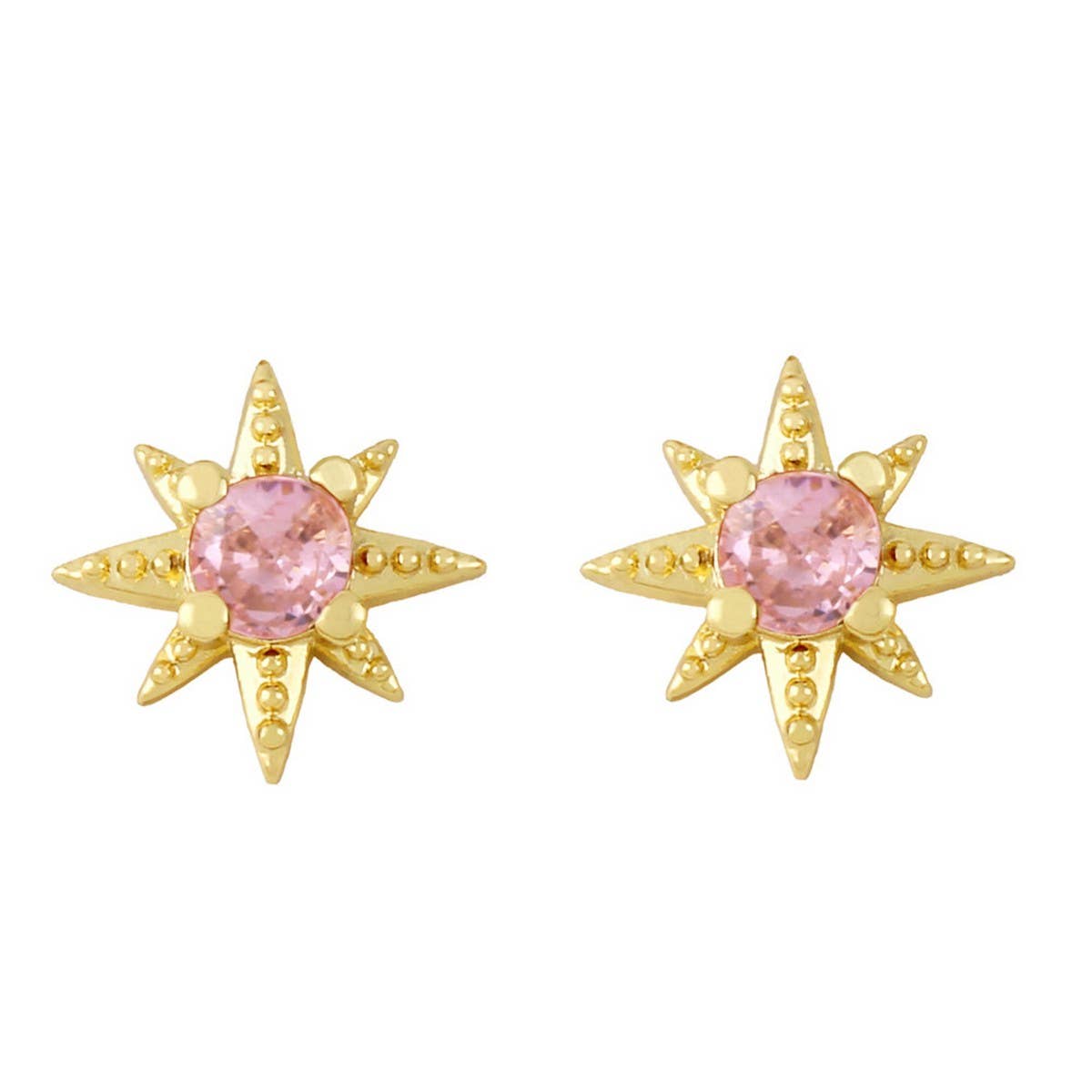 MINIMALIST STAR STUDDED DIAMOND EARRINGS