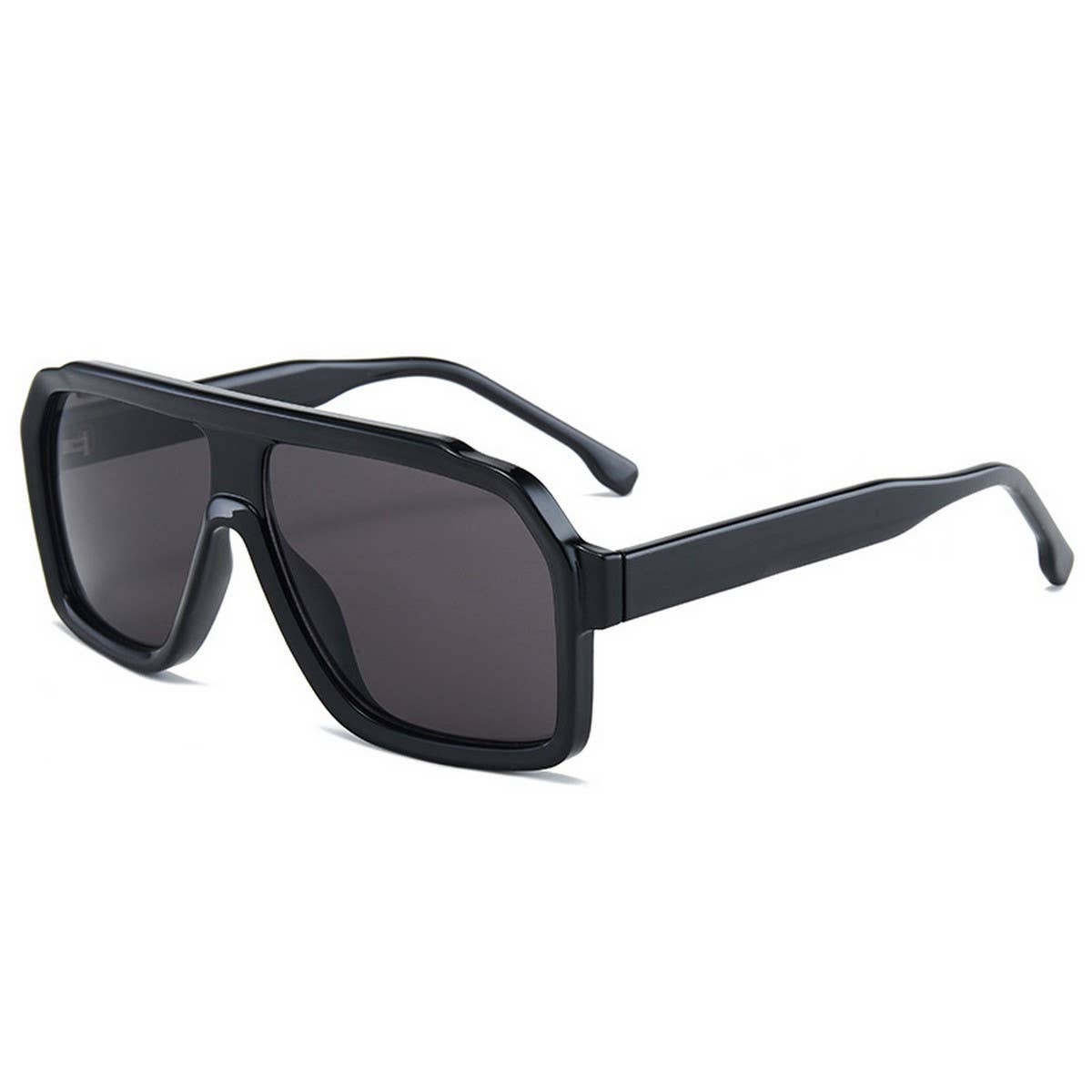 Polygonal Unisex Core Temple Fashion Sunglasses_CWASG1199